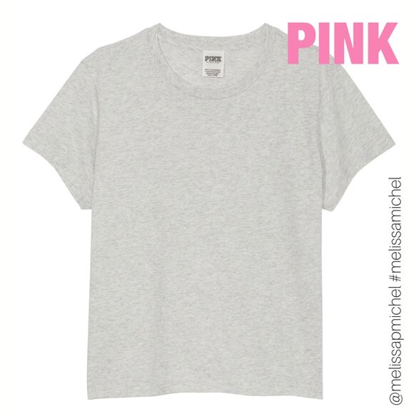 NWT PINK VS Cotton Short-Sleeve Tee - Picture 4 of 6